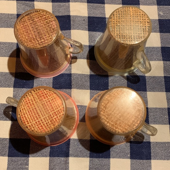 Vintage Raffiaware Burlap cups/mugs - Picture 3 of 3